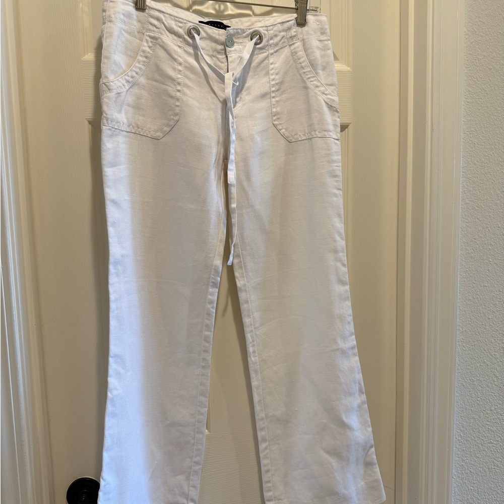 Sanctuary White Linen Pants, Women's Size 27